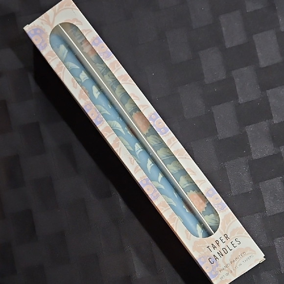 Anthropologie Handpainted Leora Taper Candles, Set of 2 - Picture 5 of 10